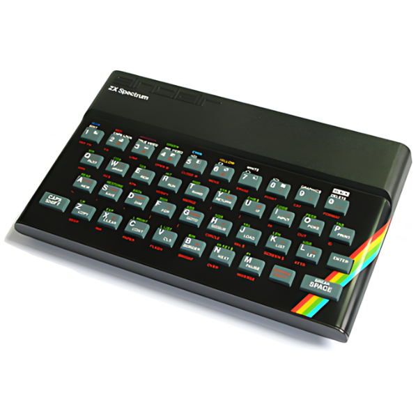 a black Zx Spectrum