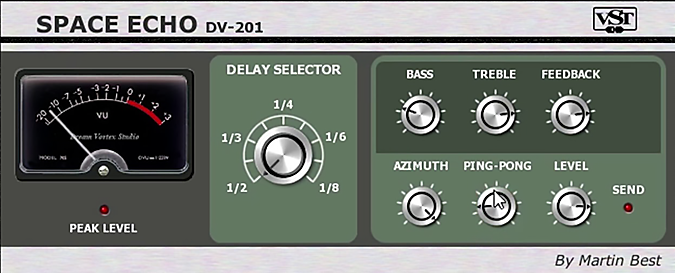 DVS Space Echo plugin interface