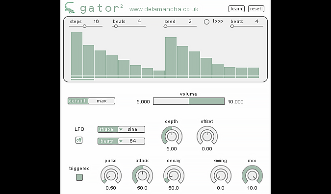 A gator interface screen shot.