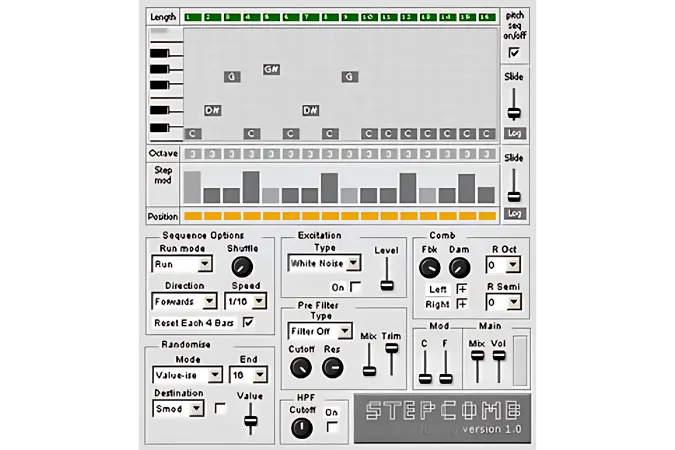 Stepcomb plugin interface