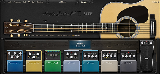 Ample Guitar M Lite II plugin screenshot