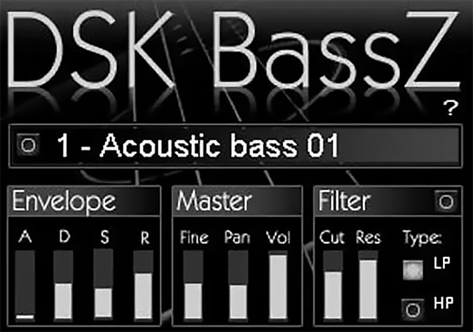 DSK BassZ plugin interface screenshot