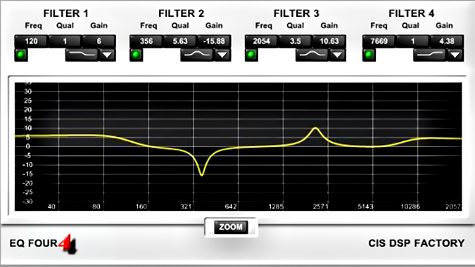 EQ Four plugin interface