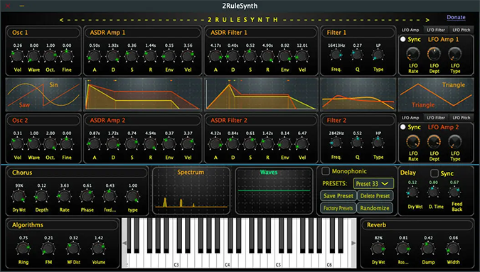 2RuleSynth plugin interface