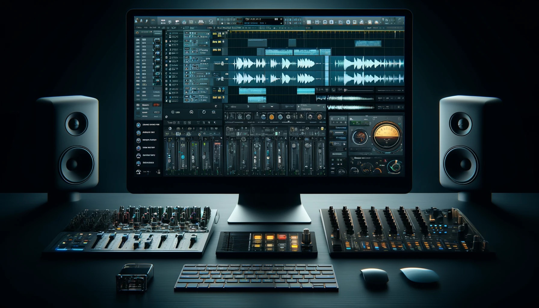  image of the digital audio workstation (DAW) interface