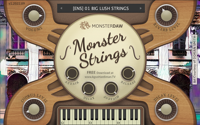 Monster Strings by MonsterDAW GUI