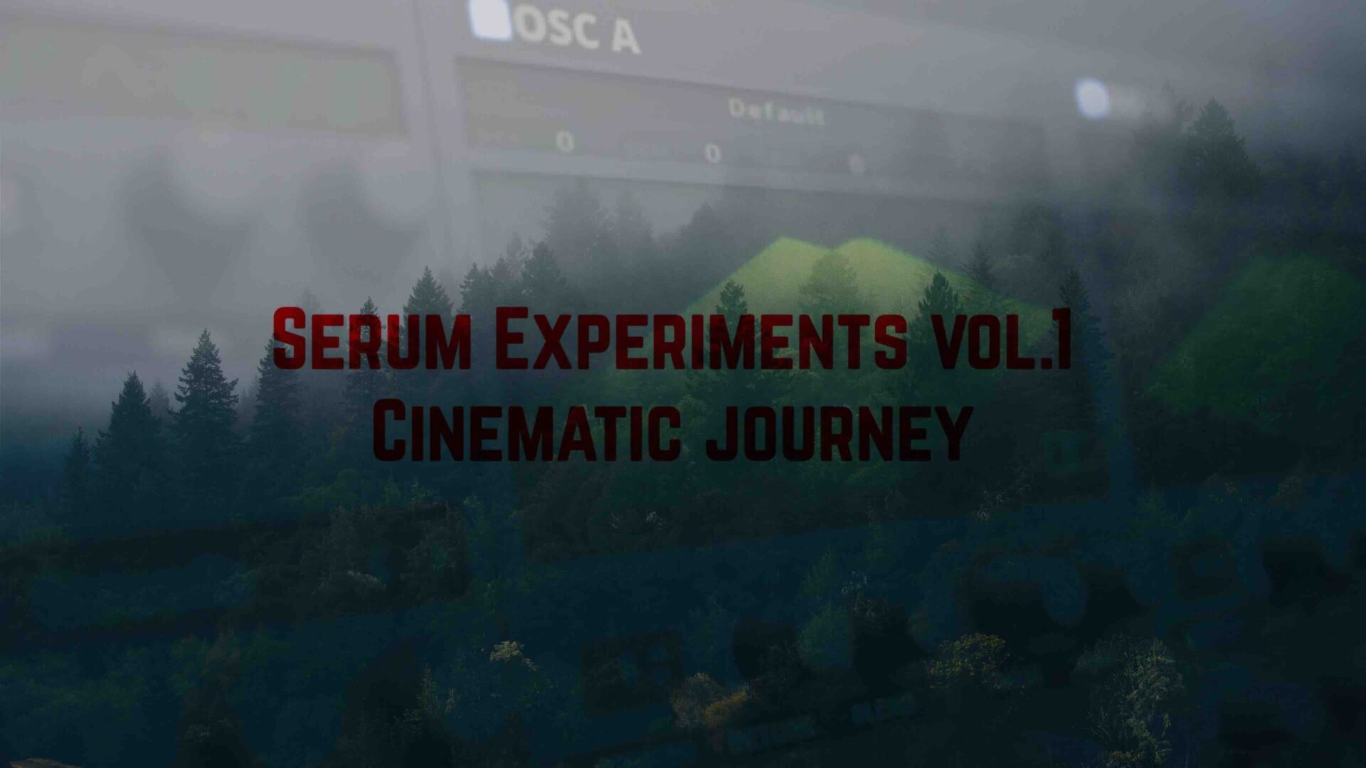 Keywords: Serum Experiments, Vol. 1