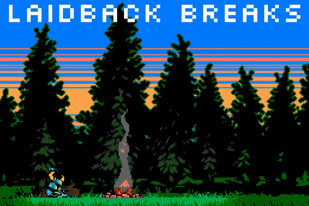 Cover Artwork for the free lofi sample pack Laidback Breaks by Juesswork