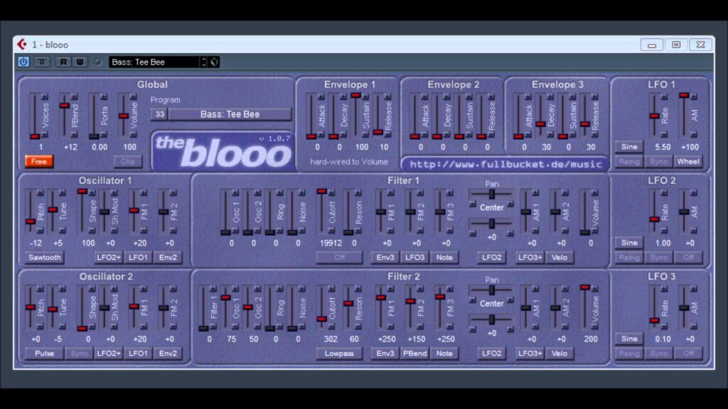 A screenshot of a blooo computer.