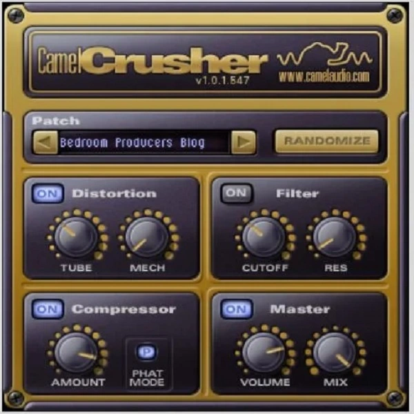 CamelCrusher by Camel Audio GUI