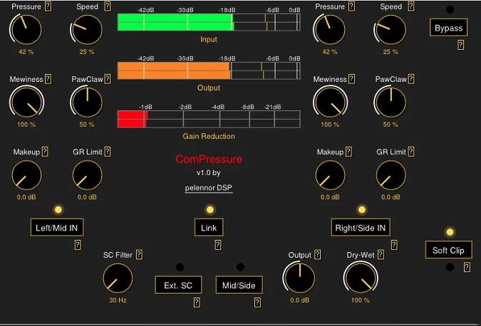 ComPressures by Pelennor DSP GUI