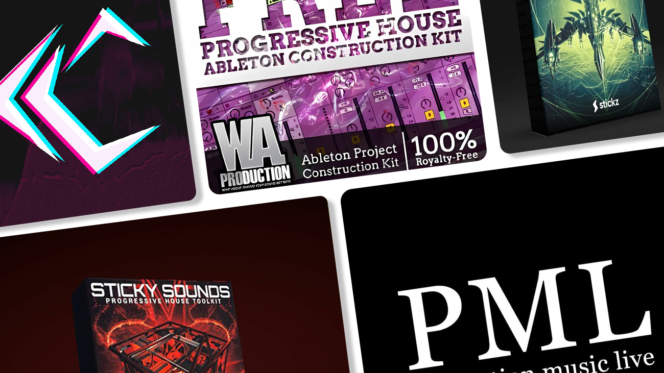 Digital illustration of 5 best free ableton DAW templates cover artwork.