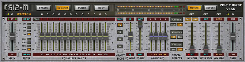 CS12M Master Channel Strip GUI