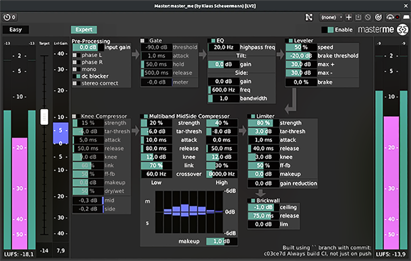 Master_Me by Klaus Scheuermann GUI-5 Best Free Mastering VST Plugins