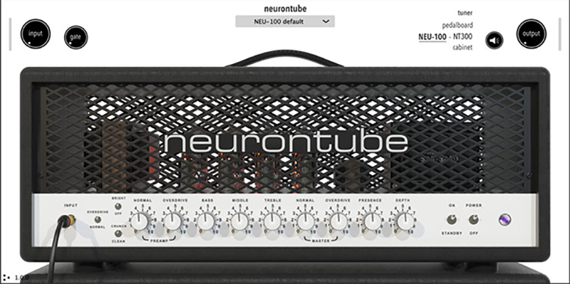 Screenshot of Neurontube Debut by Audiosingularity GUI